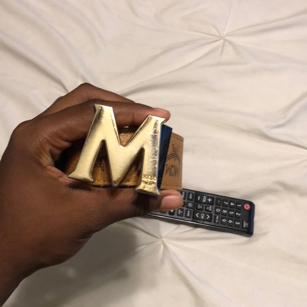 Worn Brown Mcm Belt